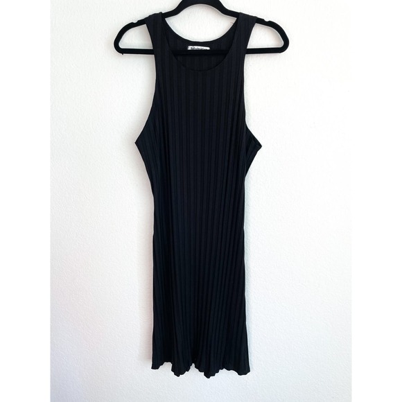 Reformation Black Mel Ribbed Dress - Picture 3 of 8